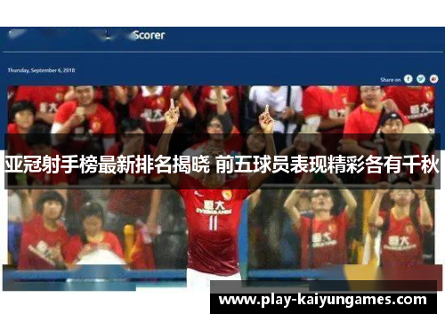 亚冠射手榜最新排名揭晓 前五球员表现精彩各有千秋